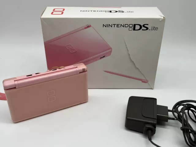 Nintendo DS Lite Rosa - Handheld-Konsole mit OVP und Ladekabel - defekt