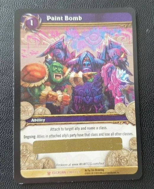 World of Warcraft Trading Card Game Loot Card - Paint Bomb
