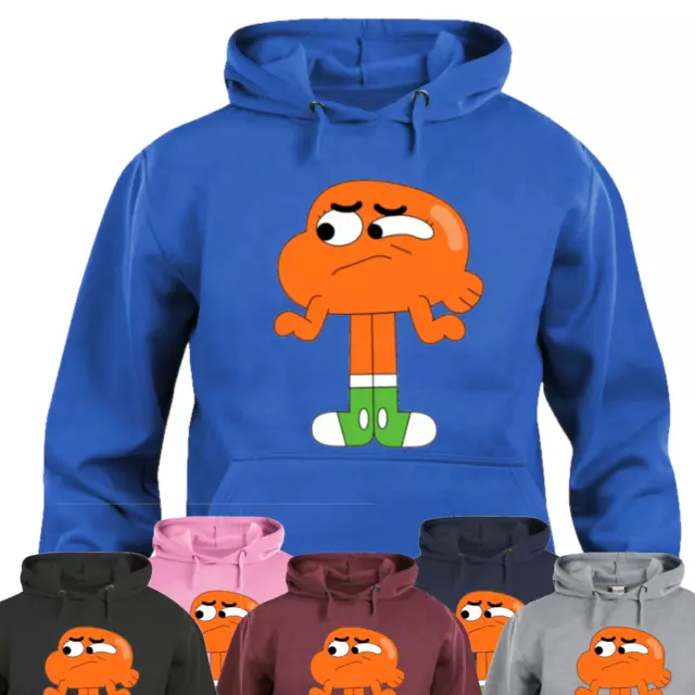 Felpa con cappuccio  personalizzata  Maglia manica lunga Gumball
