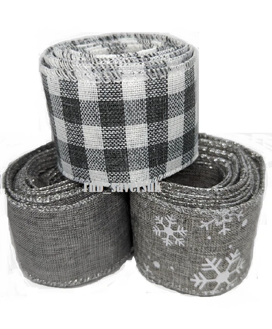 1x CHRISTMAS RIBBON GIFT WRAPPING WREATHS DECORATIONS CRAFTS 50mmX2.7m