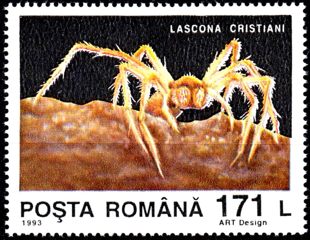 Rumänien postfrisch MNH Tier Insekt Spinne lascona cristiani Wildtier / 913