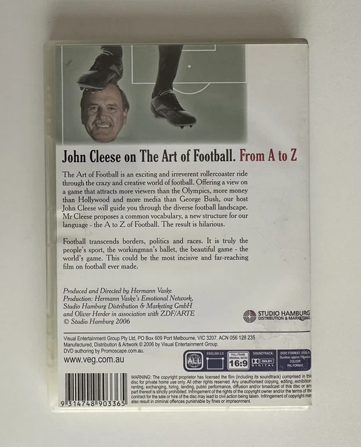 John Cleese Football JOHN CLEESE ON The Art of Football (DVD) Region Free Soccer Comedy Like ...