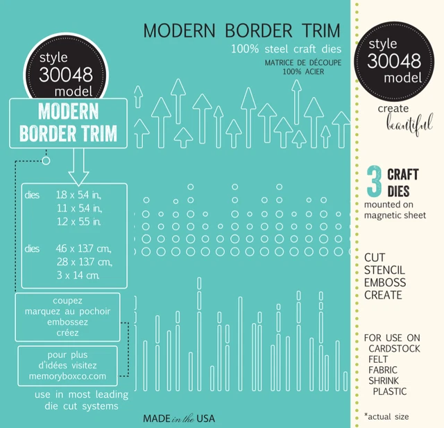 Memory Box Die 30048 Modern Border Trim
