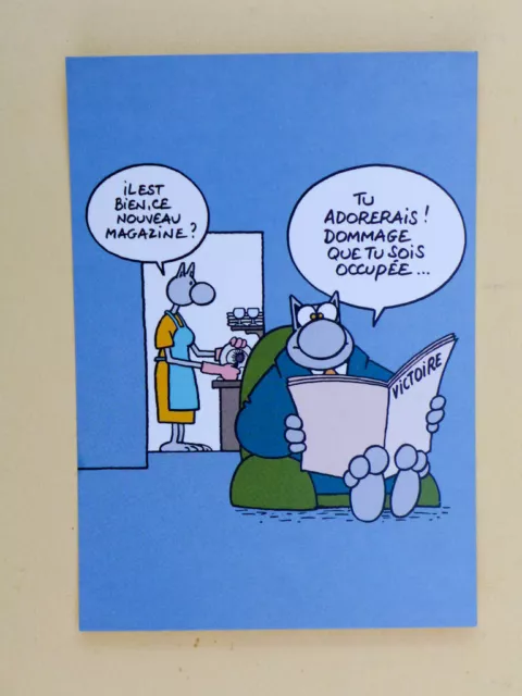 CP carte postale GELUCK Chat "victoire"