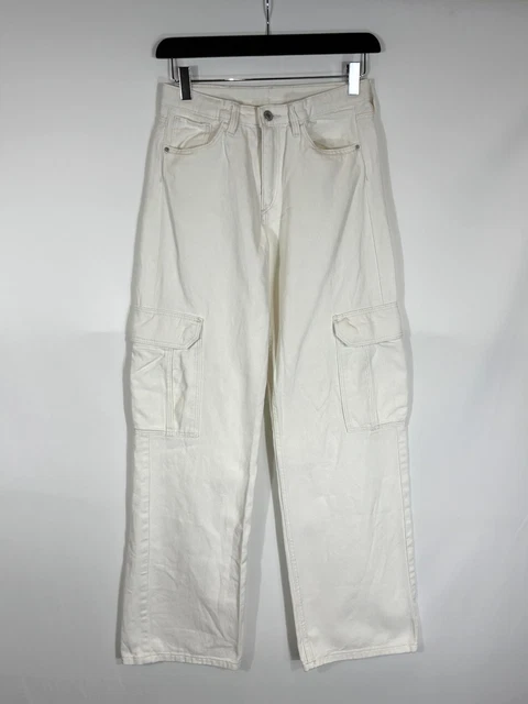 Pantalon fille ample écru en lin - birch | Tape à l'oeil