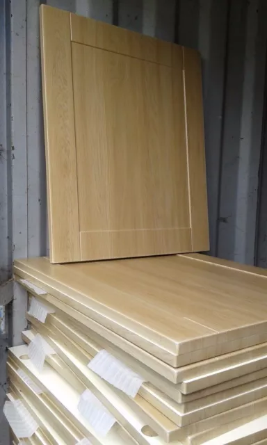 Kitchen Unit Cabinet Door and Drawer Fronts Light Oak Effect Shaker Panels