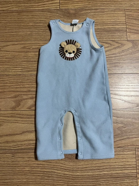 Vintage Gymboree Lion Fleece Sleeper One Piece 6-9 Months