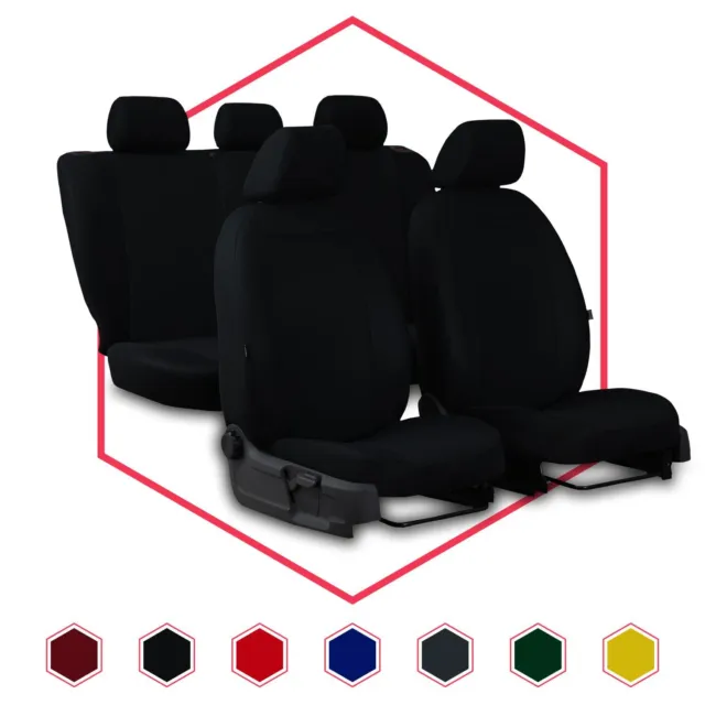 Mossa - Universal Sitzbezüge Auto kompatibel mit Ford Fiesta MK5, MK6, MK7,  MK8 (1999-2019) - Autositzbezüge Schonbezüge für Autositze - UNE-4 :  : Auto & Motorrad