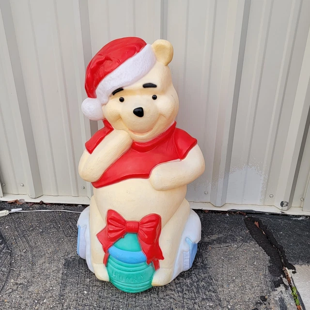 VINTAGE SANTA’S BEST 33” Winnie The Pooh Bear Disney Christmas Blow