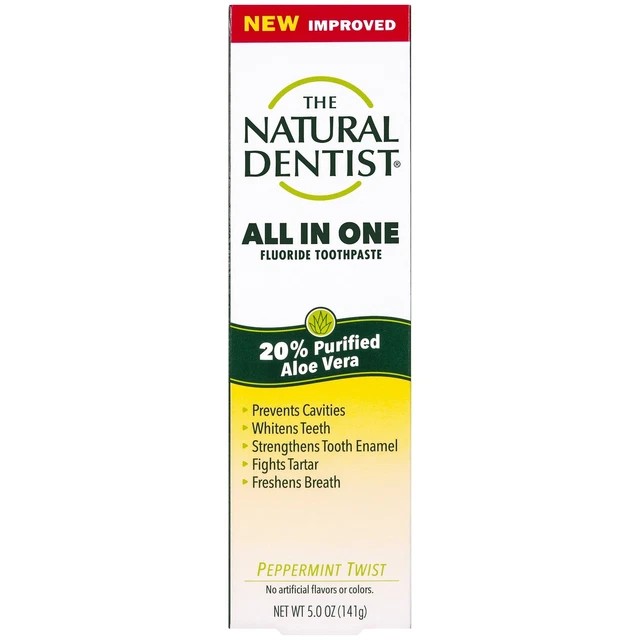 Natural Dentist All in One Fluoride Toothpaste Peppermint Twist 5 oz Paste