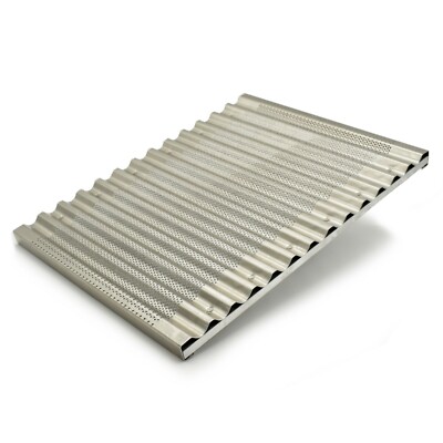 TEG Teglia placca forata da forno 60x40 cm bordo 2 cm alluminio uso professionale 