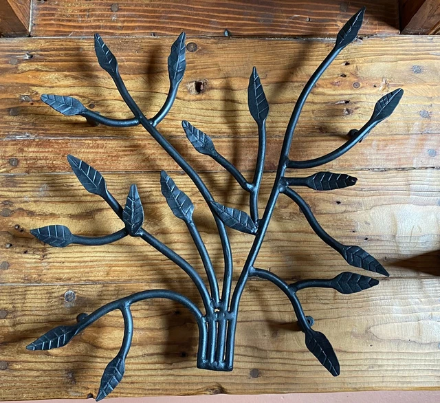 Hand forged wrought iron Tree of Life speakeasy cage 15" X 16" heavy duty screws