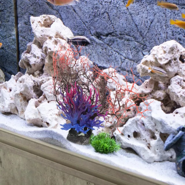 Plastique Corail Simulé En Décoration D'aquarium De Poissons
