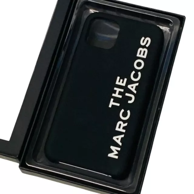MARC JACOBS Black Ladies  Bumper Bumper iPhone 11 Silicone Phone Case NEW