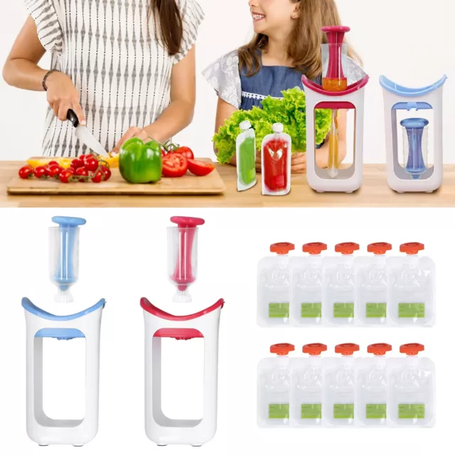 Baby Squeeze Station Fruit Puree Squeeze Station Infant Baby Food Maker With Squ