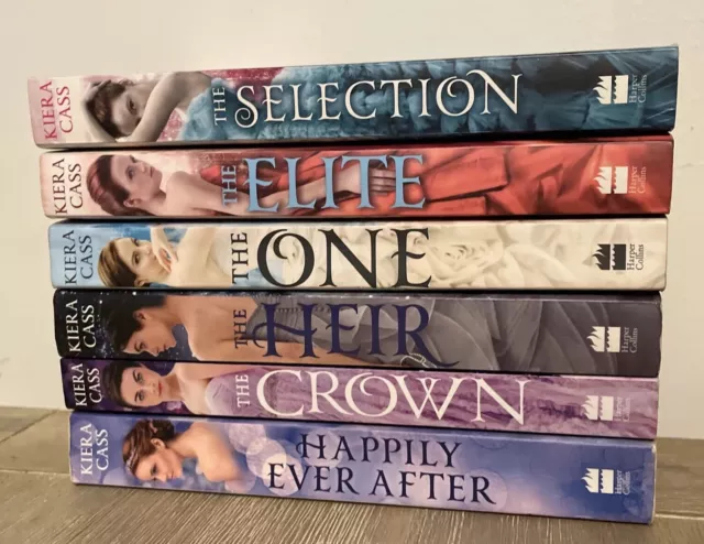 KIERA CASS The Selection 5 Book Set  & Happily Ever After - Heir Elite One Crown