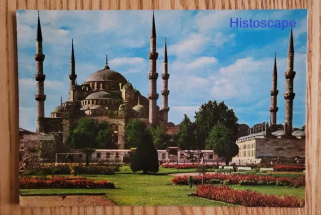 Postcard Used The Blue Mosque Istanbul Turkey