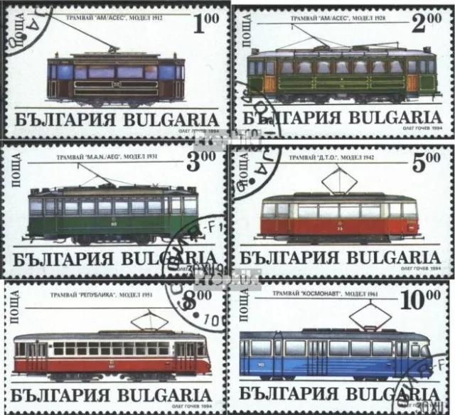 Bulgarien 4144-4149 (kompl.Ausg.) gestempelt 1994 Straßenbahntriebwagen