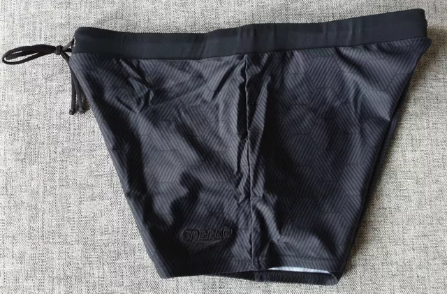SPEEDO MENS Valmilton Aquashorts Oxid Grey Black Size 14 M waist (80-85cm) NEW