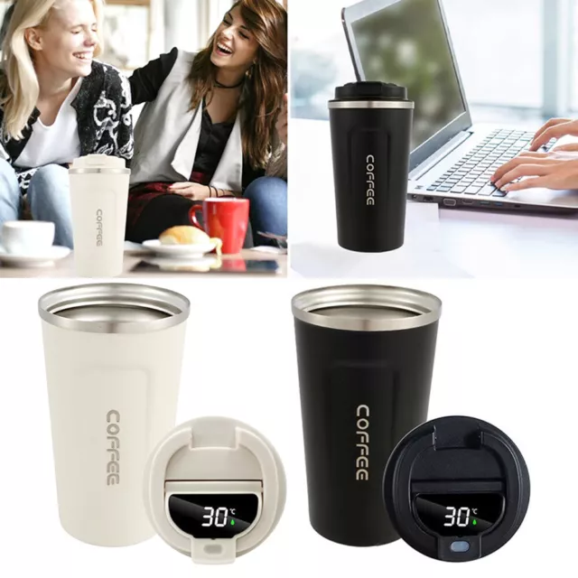 Insulated Travel Coffee Mug Cup Thermal Stainless Steel Flask Vacuum Thermos Cup