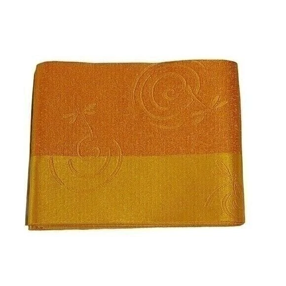 Vintage Orange Gold Dragonfly Japanese Hanhaba Obi