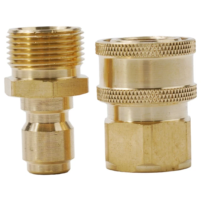 Adaptateur 3/8 M22 polyvalent - Kit de connexion rapide pour nettoyage et lavage