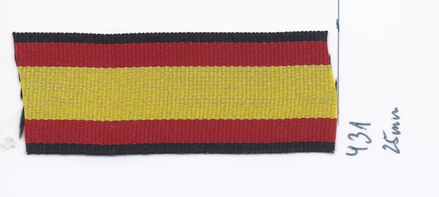 Ordensband Spanien 25mm 25cm lang (431) (m12,00)