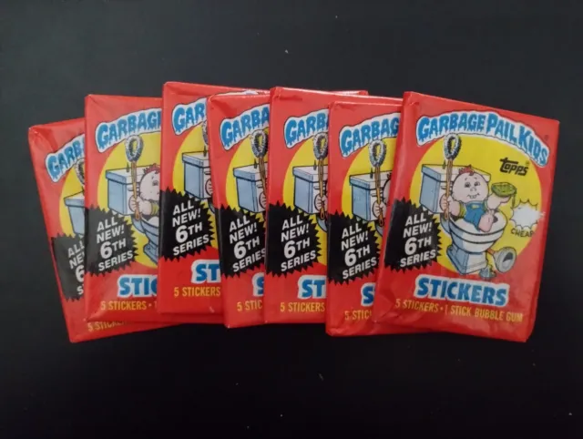 1986 Topps Garbage Pail Kids UNOPENED PACK 6th Series - GPK All Day!!