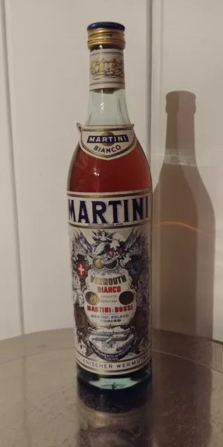 Martini Bianco Wein-Aperitif 15% 0,7L Vintage Wermuth 70er 80er Jahre