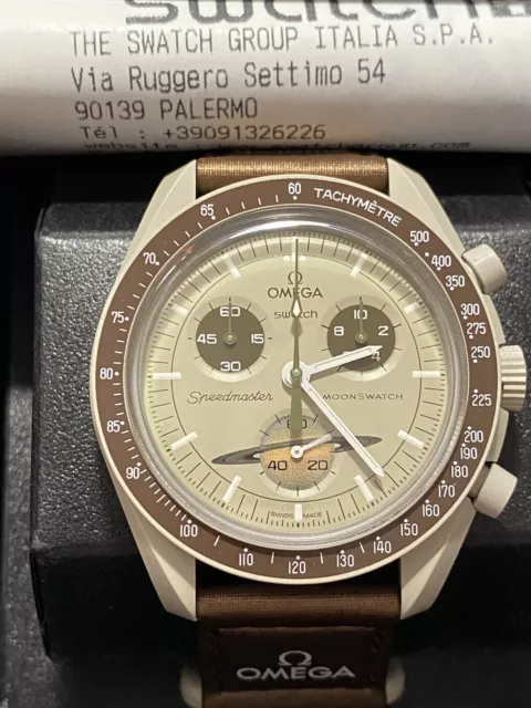 ✅Omega X Swatch MOONSWATCH MISSION TO SATURN - NUOVO✅ Saturno No Moonshine
