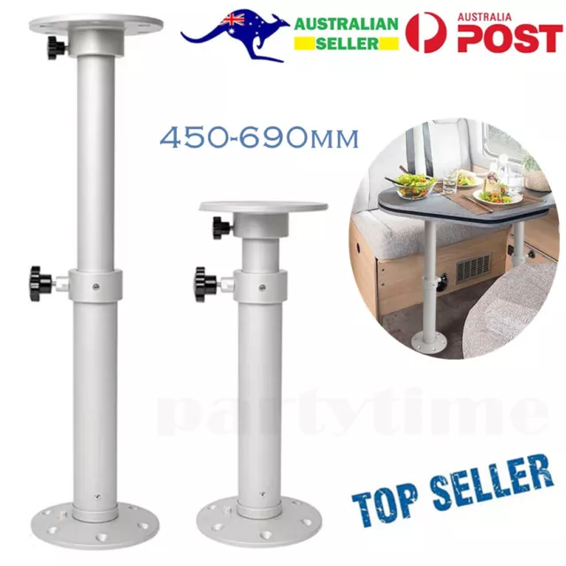 Adjustable Table Pedestal Table Base Stand Leg Base Kit Mount Frame for RV Boat