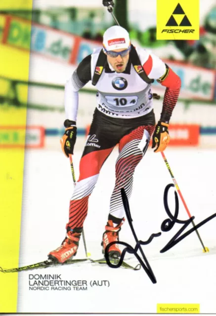 Autogramm - Dominik Landertinger (Biathlon) - Österreich