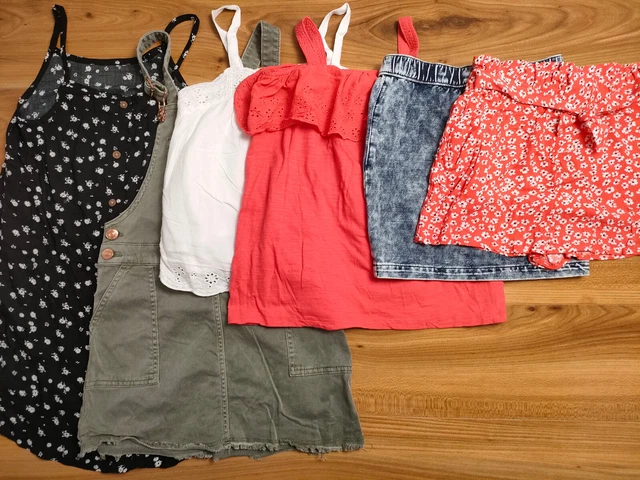 {F928} girls 8-9 years summer dress top skirt shorts bundle F&F H&M Dunnes