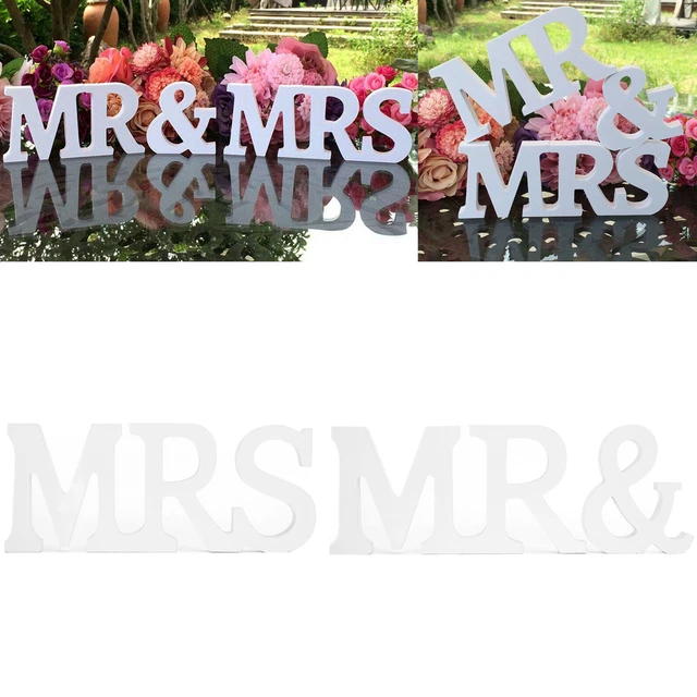 Wedding Wooden Sign Decoration Ornaments Room Wedding Decoration Table
