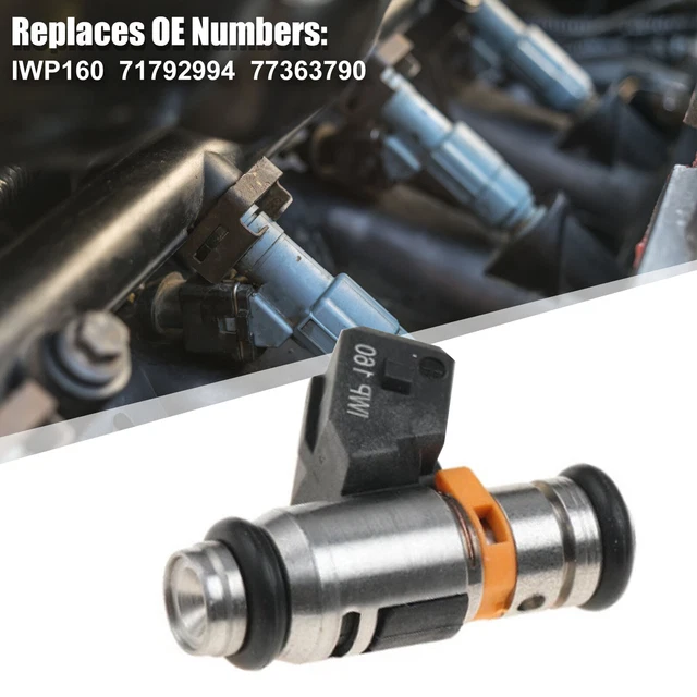 MDKAUTOPART IWP160 Fuel Injector For Fiat 500, Punto, Lancia 1.2 1.4 – 71724544 77363790 – New, Made In Germany
