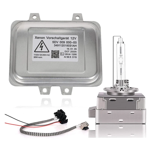 Xenon HID Ballast Headlight Control Unit 5DV 009 000-00 with Igniter and D1S