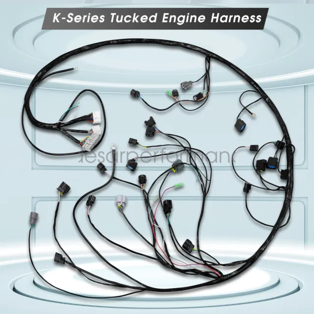 K20 K24 K-Series Tucked Engine Harness for Honda Acura K-Swap Integra CRX EK H-Q