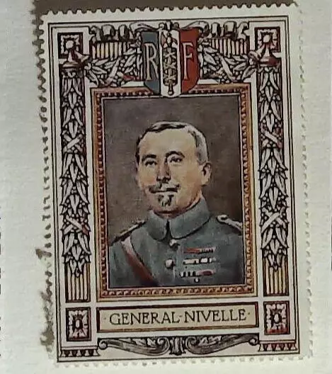 WW1 Lord Roberts Memorial Fund - Poster Stamps - General Nivelle