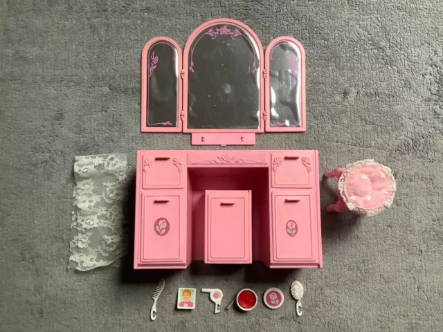 barbie vanity nightstand mattel 1987