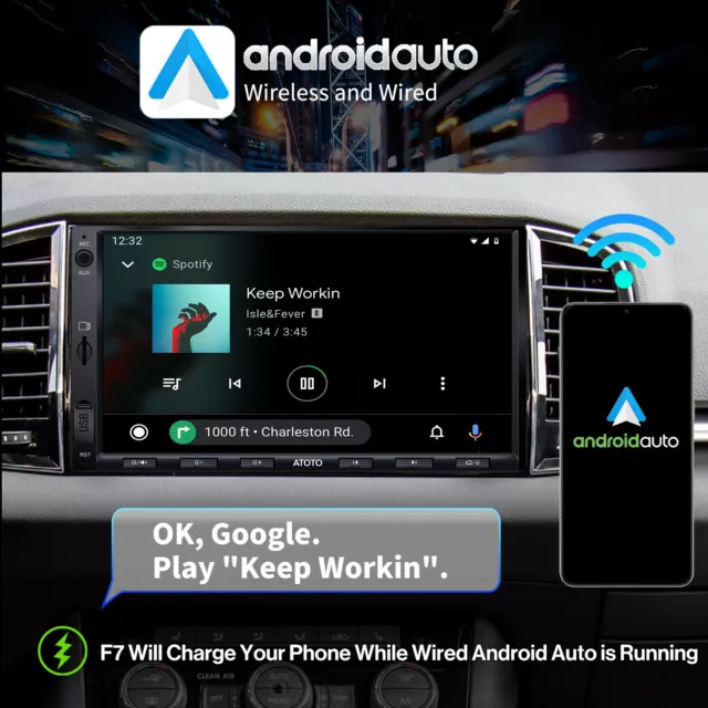 ATOTO F7 XE 7" Doppel DIN Autoradio DAB+ FM Radio Wireless CarPlay/Android Auto 2