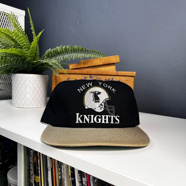 Vintage Wlaf New York Knights Nfl Snapback Hat Cap Starter Nwot Script