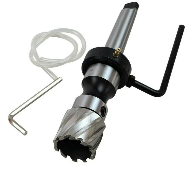 3/4 Weldon Holder Mt 3 with coolant port Annular Cutter Adaptor