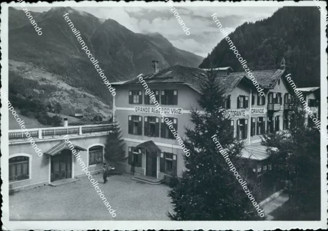 bm258 cartolina acidule di peio grande albergo vloz provincia di trento