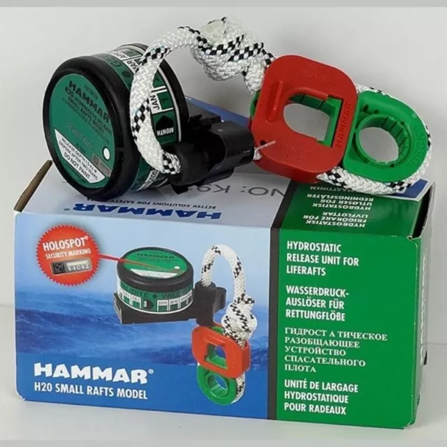 Hammar H20 Hydrostatic Release for Liferaft - Green 2