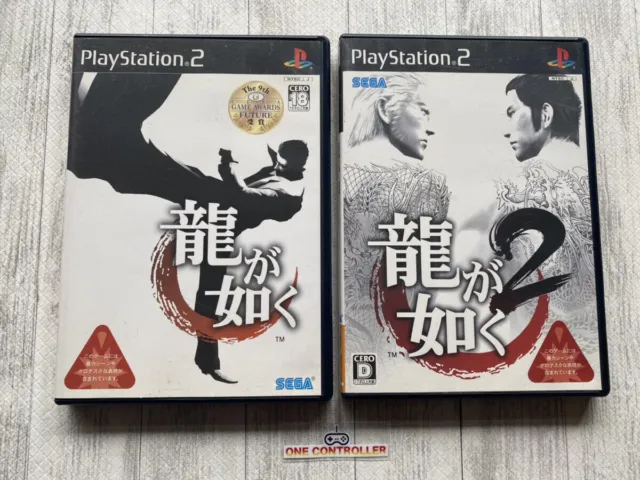 SONY PlayStation 2 PS2 Ryu ga Gotoku 1 & 2 2games SET from Japan