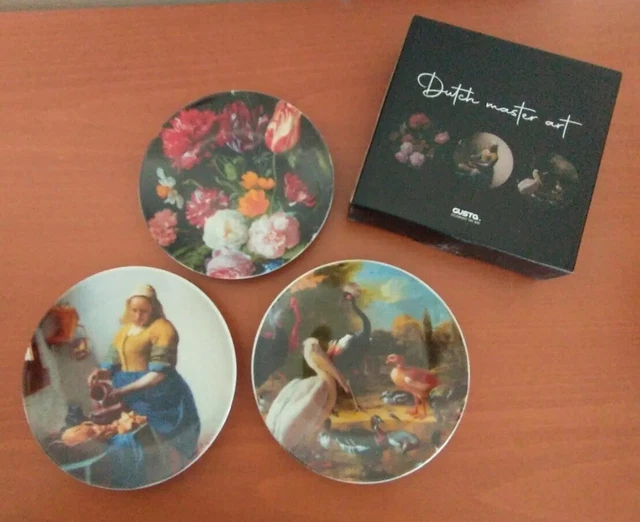 6 X GUSTO Table Tales Dutch Master Keramik Teeteller 15 cm. Art