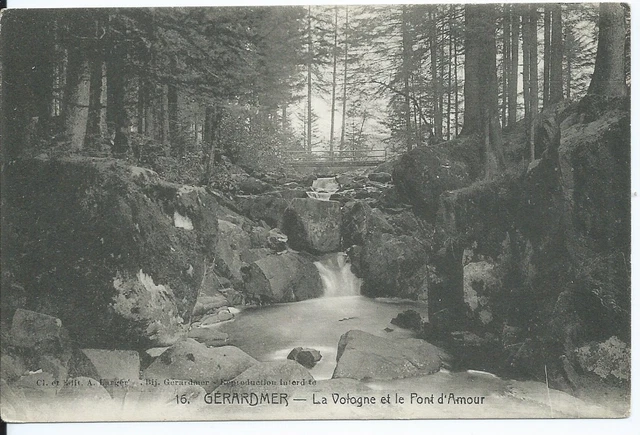 CPA 88 - Gerardmer - La Vologne and The Bridge D'Amour
