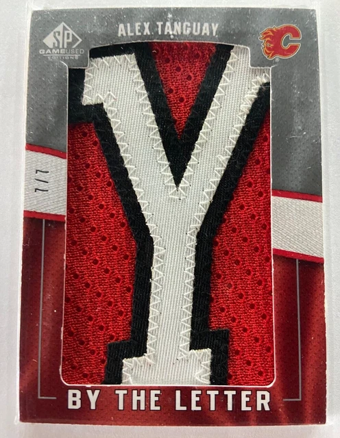 2008-09 SP Game Used By The Letter "Y" Patch One of One Alex Tanguay 7/7