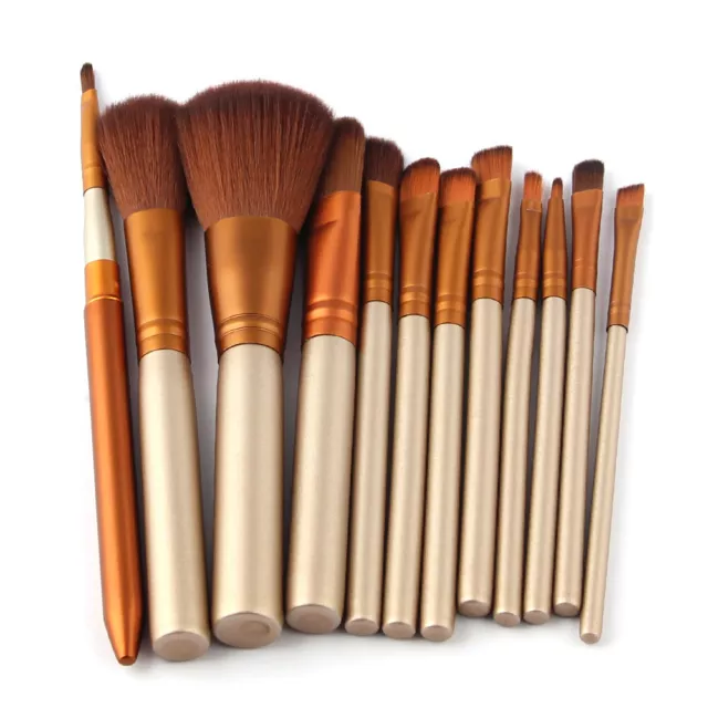 Pro Makeup Brushes Kit Powder Foundation Eyeshadow Eyeliner Lip Brush 12pcs/Set