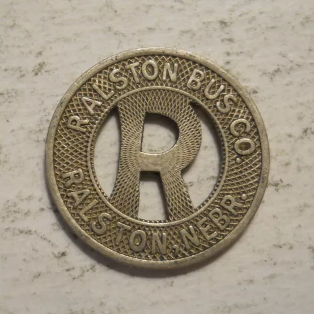 Ralston Bus Company (Nebraska) transit token - NE800D